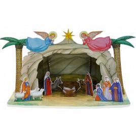 Сборная модель из картона Рождественский вертеп
