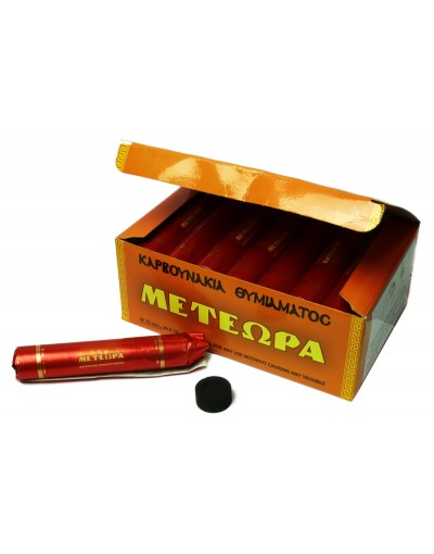 Уголь "Метеора" экологический, быстровозгораемый, диаметр 22 мм (24 упаковки по 10 таблеток)